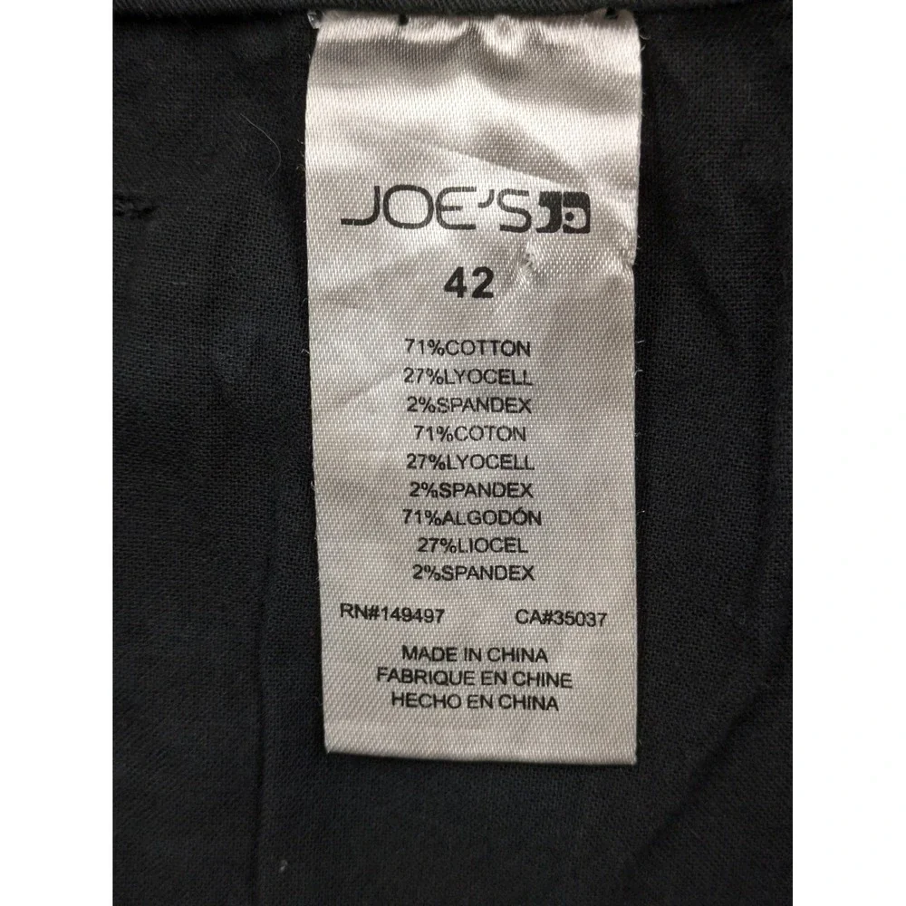 Joe's Jeans Mens 38x31 Black Straight Leg Stretch Denim 5 Pocket Casual Pants